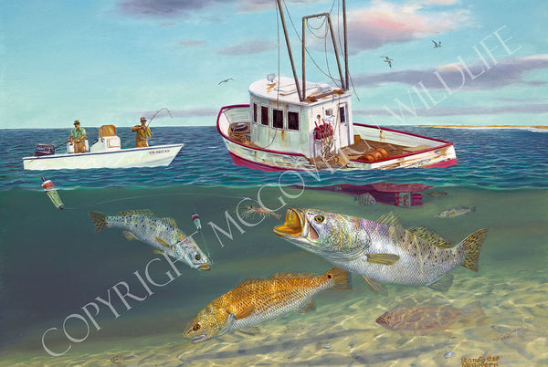 "Shrimpers" - Limited Edition Print - Randy McGovern