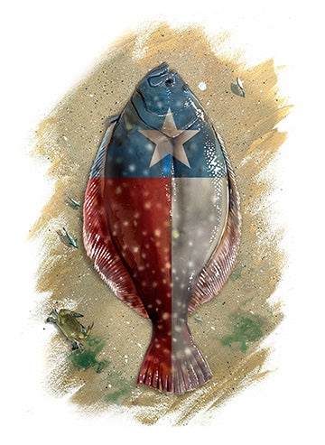 "Texas Flounder" - Limited Edition Print - Lowell Shapley