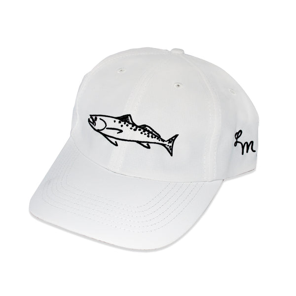 Speckled Trout - Performance Hat - White